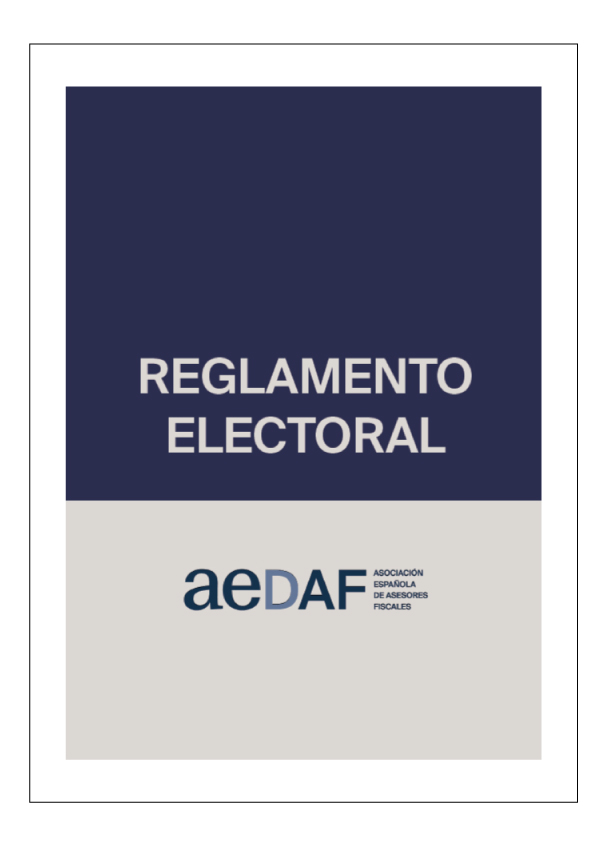 Reglamento electoral AEDAF